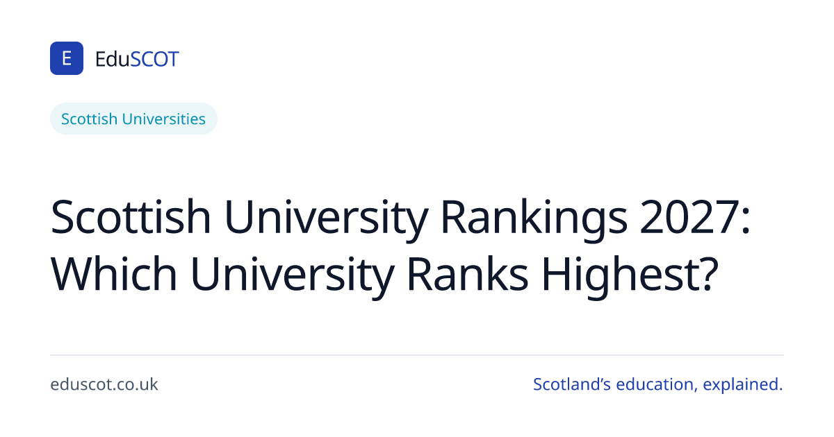 Scottish University Rankings 2026 — Which Ranks Highest? | EduSCOT